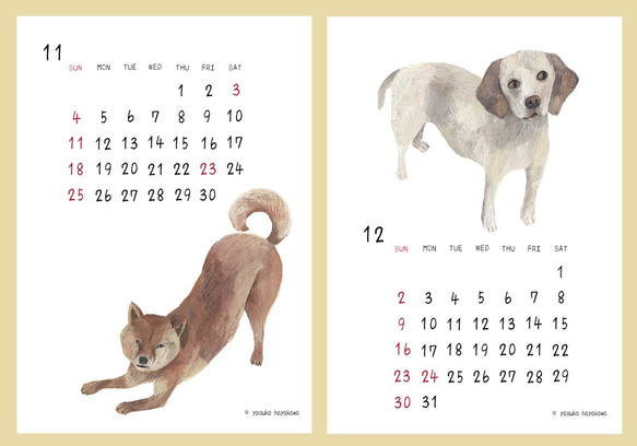 2018年「卓上犬カレンダー」 7枚目の画像
