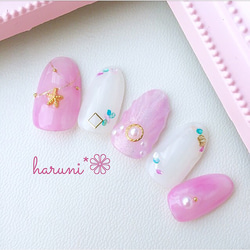 ハートニットネイル ネイルチップ（つけ爪） haruni*❁ 通販 5019021