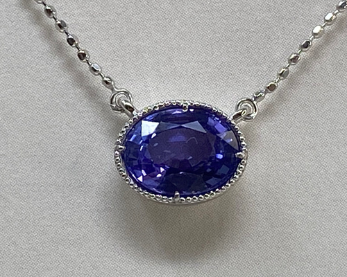 pt900 タンザナイト 1.40ct ネックレス ネックレス・ペンダント よーだ