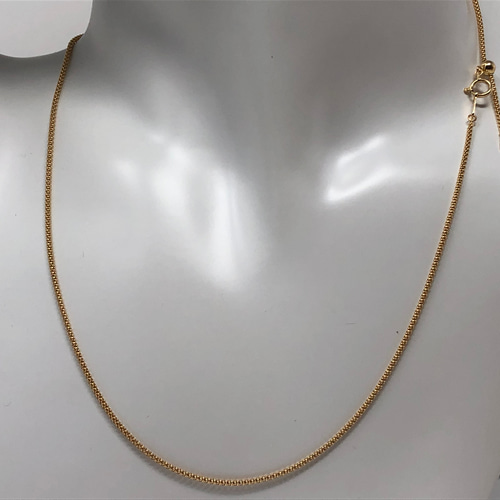 ゴールドネックレス　AU750　46センチ　（ろん） ゴールドネックレス AU750 46センチ （ろん） K18イエロー