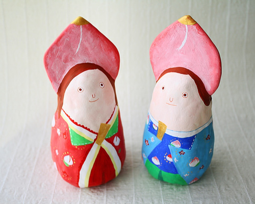 creema限定 ラスト1点！桃の節句に！雛人形張り子完成！ その他