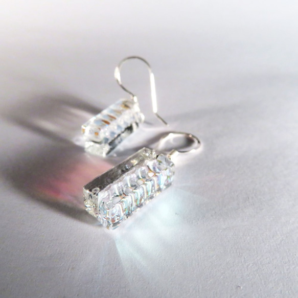 珠寶琉璃純銀垂墜式耳環 / D1 第1張的照片