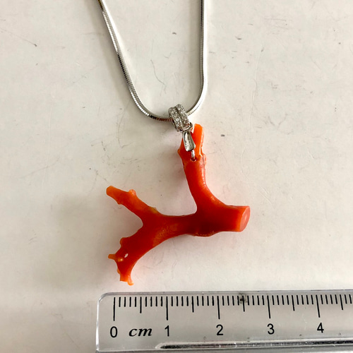 国産珊瑚ネックレス