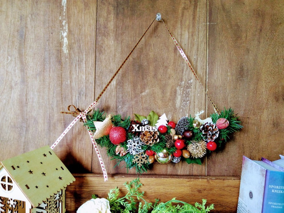 クリスマスリース スワッグ Willyoumarryme？ 今年も素敵な