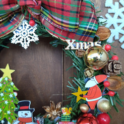 　クリスマスリース　クリスマスイブのメルヘンなリース 4枚目の画像