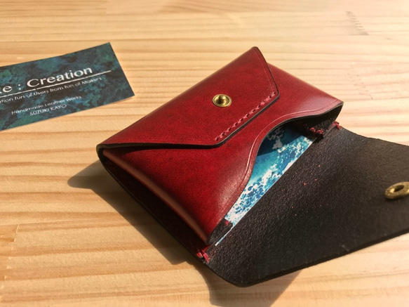 Envelope Card Case / RED_Rugato 2枚目の画像