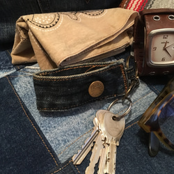 デニムリメイクキーチャーム キーリング ストラップ levis キーリング