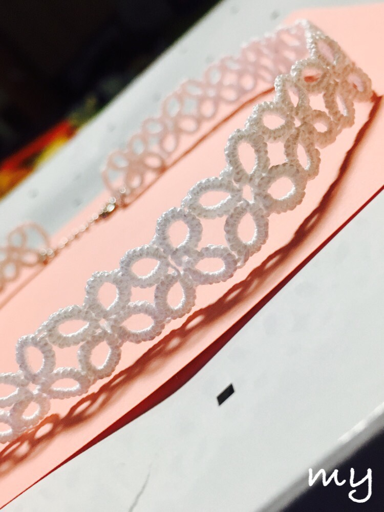 シンプル お花のチョーカー 一点もの