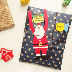 【クリスマスカード2枚セット】スラックリーカード サンタクロースセット 2枚目の画像