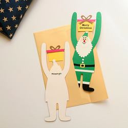【クリスマスカード2枚セット】スラックリーカード サンタクロースセット 3枚目の画像