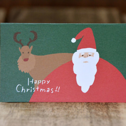 ミニグリーティングカード＆ラッピングシール［Happy Christmas］ 3枚目の画像