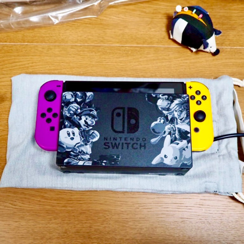 Nintendo Switch持ち運び用ポーチ・グレー大 その他ケース twins