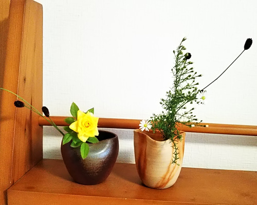 秋の福袋』備前焼花器 2個セット② 一輪挿し・花瓶・花器 aco 通販