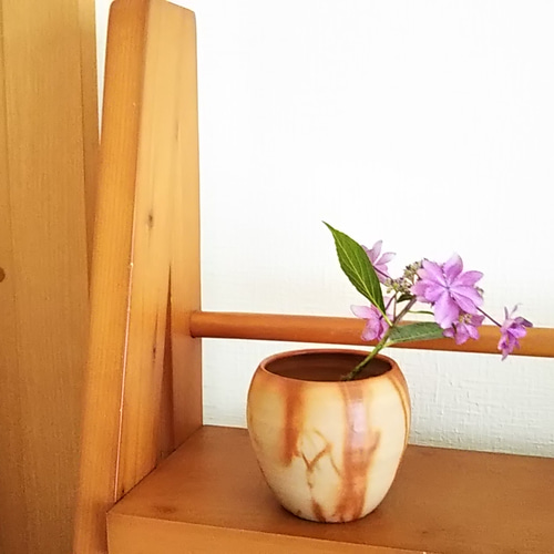 備前焼　花瓶 23705 藤原建 (備前一輪花入) FUJIWARA Ken – アート飛田