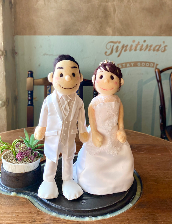 羊毛フェルト ガーランド ウェディング 結婚式 樹脂粘土 レジン 飾り 