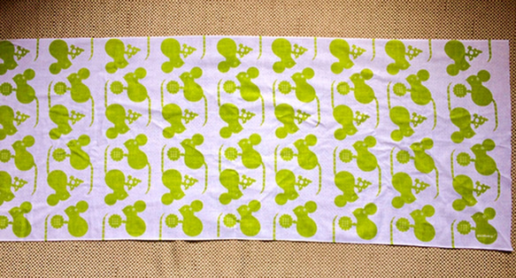 紡織毛巾（淡綠色） 第2張的照片