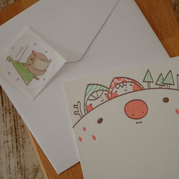 小太出品 活版印刷聖誕卡(兩入) 第5張的照片