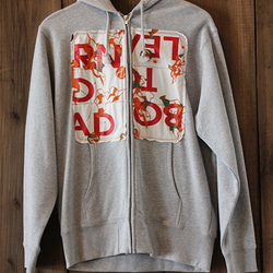 Used teen patched hoodie 2枚目の画像