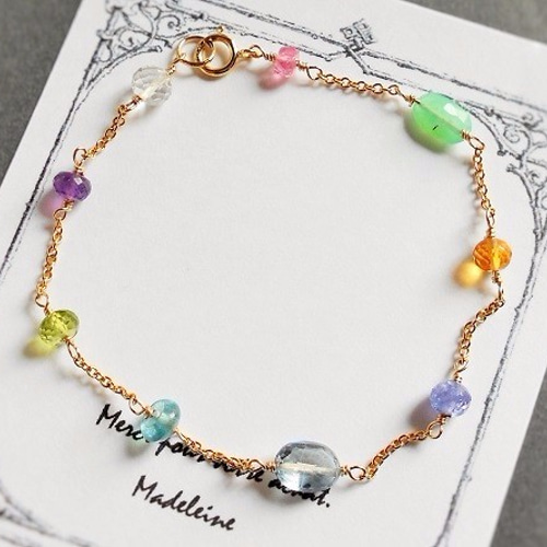 fuku ♦︎14kgfエチオピアオパールブレスレット fuku 様専用♦︎14kgfエチオピアオパールブレスレット オパール