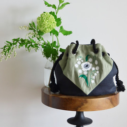 ミナペルホネン/ローズ＆アネモネ【rosy＆anemone】シルバーグレー