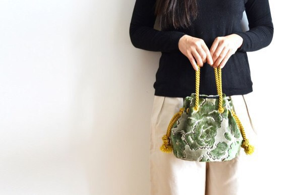 Versailles Marine Bag Green ～承載著巴黎的回憶～適合成年儀式、日裝、畢業典禮 第5張的照片