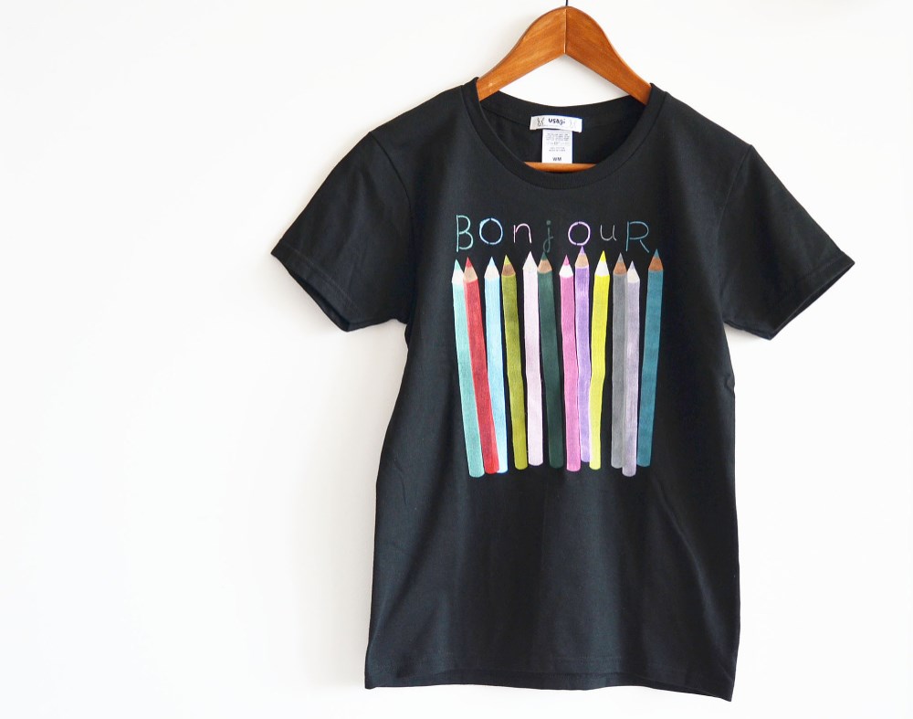 おとな用 ”色えんぴつ” Tシャツ　ベーシックタイプ おそろいコーデでおでかけ♪