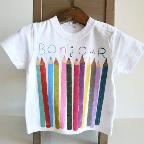 親子お揃いTシャツセット ”色えんぴつ” Tシャツ ベーシックタイプ  