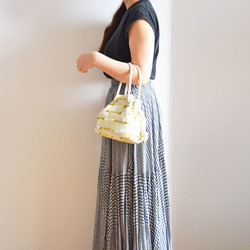 數量有限！DUTEL Jacquard Border Fringe Marine Bag 黃色 第6張的照片