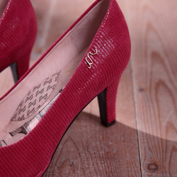 Bella-ファッション赤 - マイクロ革ハイヒールの靴を指摘しました 6枚目の画像