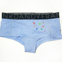 一点物FRANK DANDY×PEDコラボアート レディース用ボクサーパンツ　鳥 2枚目の画像