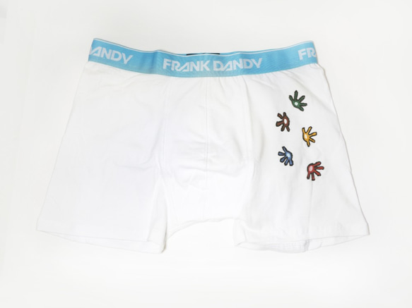 一点物FRANK DANDY×PEDコラボアート メンズ用ボクサーパンツ　ヤモリ 2枚目の画像