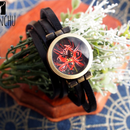 彼岸花・曼珠沙華の腕時計 リストウォッチ 腕時計 Naranchu 通販