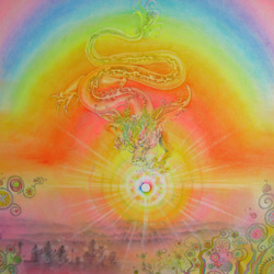 限定お値下げ！開運絵画 Rainbowドラゴン 限定お値下げ！開運絵画