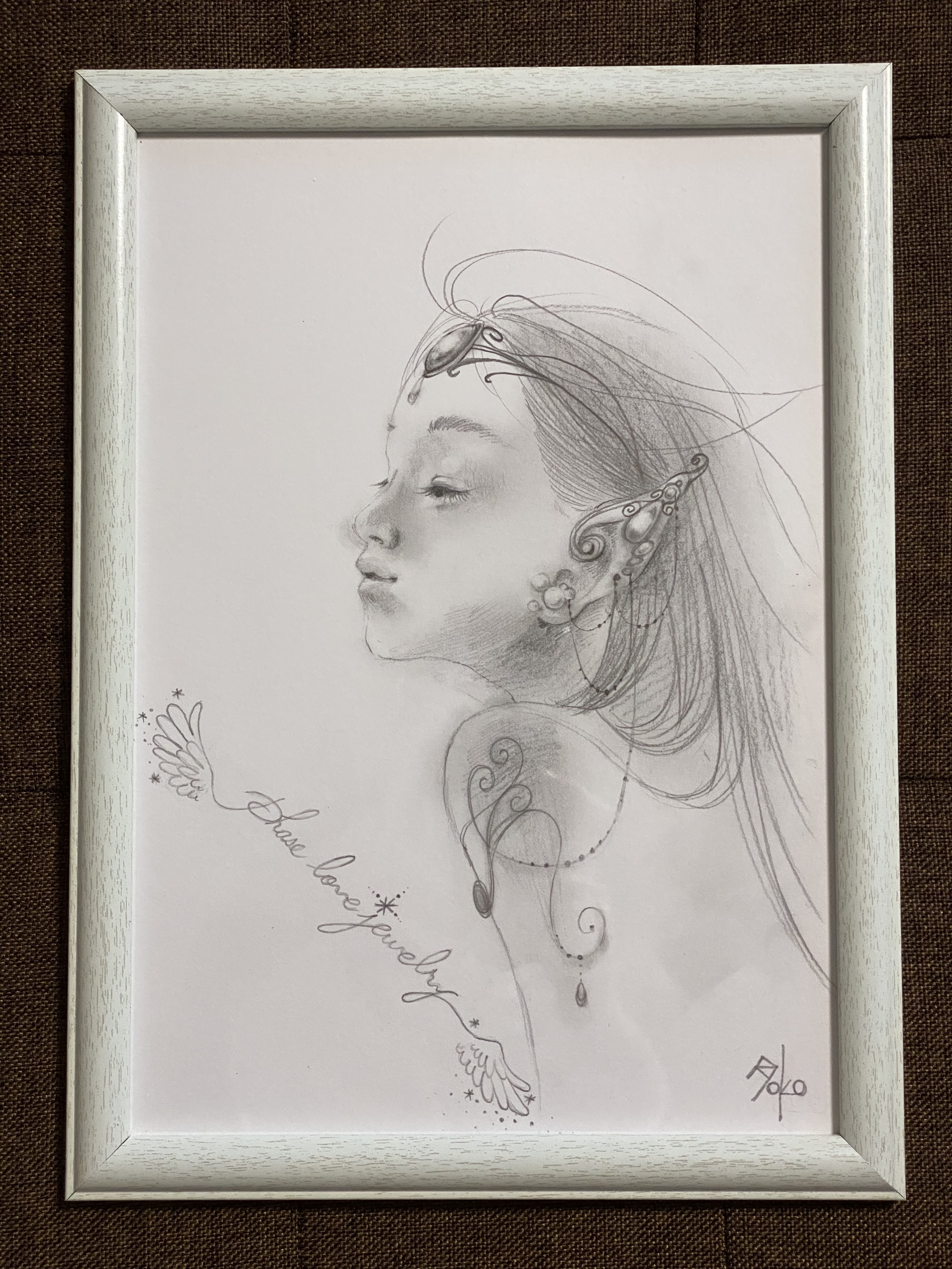 「アメジストの森、ルナの翼」原画イラスト