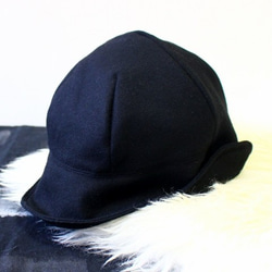 DEERCAP | FLANNEL WOOL c/#BLACK【S:50~55cm】 2枚目の画像