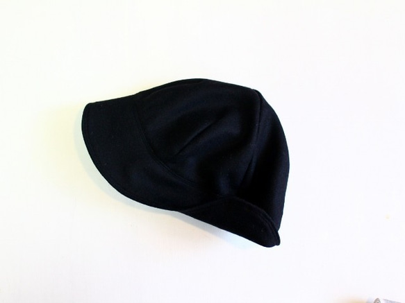 DEERCAP | FLANNEL WOOL c/#BLACK【S:50~55cm】 3枚目の画像