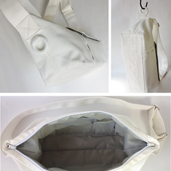 Valkoinen Bag（M）/白を育てるかばん 3枚目の画像