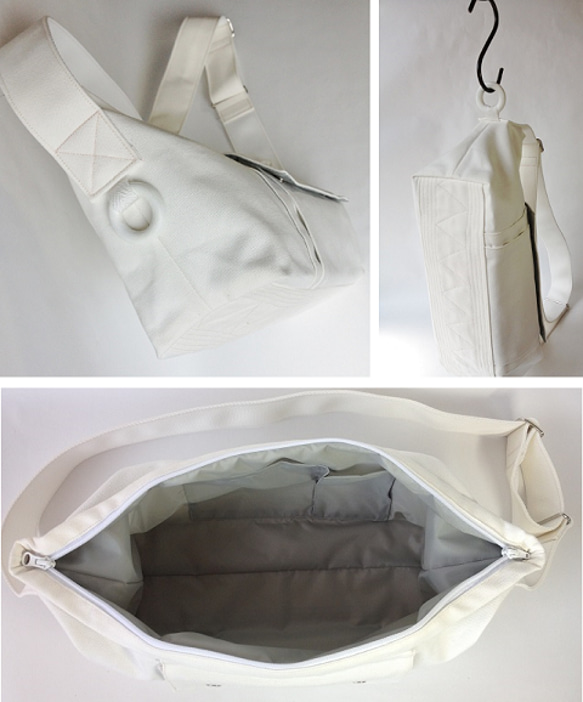 Valkoinen Bag（M）/白を育てるかばん 3枚目の画像