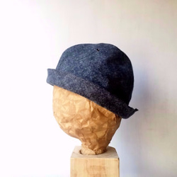 59.0cm forMEN-HELMA HAT | FLANNEL DENIM フランネルデニムハット 7枚目の画像