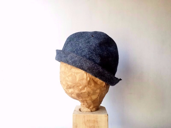 59.0cm forMEN-HELMA HAT | FLANNEL DENIM フランネルデニムハット 7枚目の画像