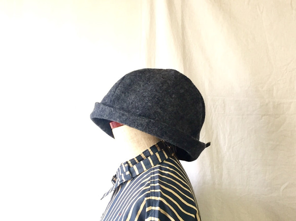 59.0cm forMEN-HELMA HAT | FLANNEL DENIM フランネルデニムハット 2枚目の画像