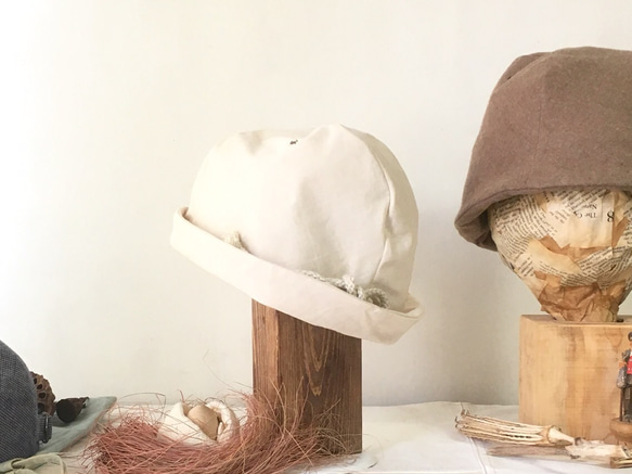 LINEN ROPE HELMA HAT | OFFWHITE【L】 5枚目の画像