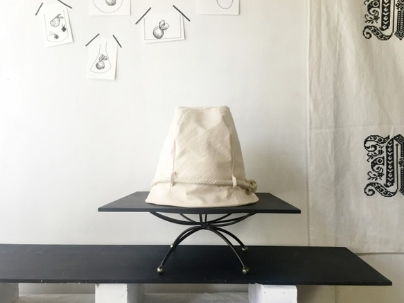 LINEN ROPE HELMA HAT | OFFWHITE【L】 8枚目の画像