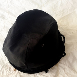 LINEN ROPE HELMA HAT | BLACK【M】 5枚目の画像