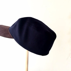 WOTING CAP | WOOL×SUEDE ウール＆スエードのコンビ*ソフトキャップ*メンズ~60cm 7枚目の画像