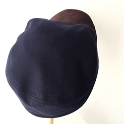 WOTING CAP | WOOL×SUEDE ウール＆スエードのコンビ*ソフトキャップ*メンズ~60cm 6枚目の画像