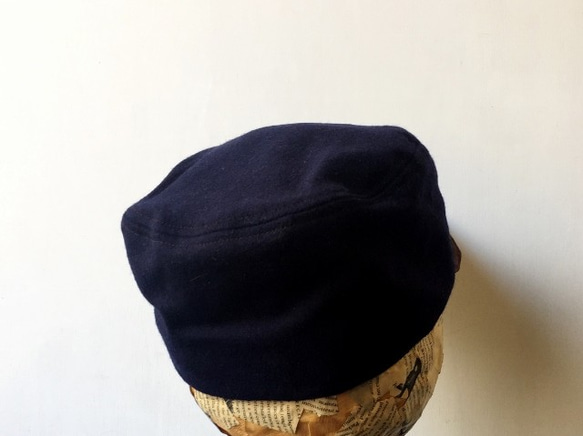 WOTING CAP | WOOL×SUEDE ウール＆スエードのコンビ*ソフトキャップ*メンズ~60cm 8枚目の画像