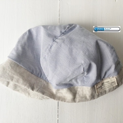 "hand-sewn＆one-washd" LOKACAP｜LINEN GRAYBEIGE【M】 c/#stich WH 6枚目の画像