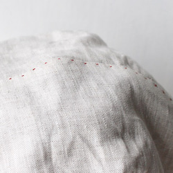 "hand-sewn＆one-washd" LOKACAP｜LINEN GRAYBEIGE【M】 c/#stich WH 8枚目の画像