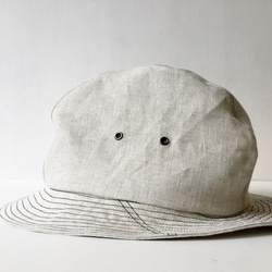 ABOA HAT | LINEN st.BK 58.0/ONESIZEFIT リネン ハット 7枚目の画像